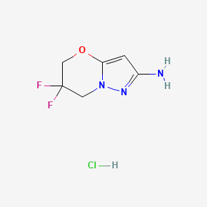 6,6-Difluoro-6,7-dihydro-5H-pyrazolo[5,1-b][1,3]oxazin-2-amine hydrochloride