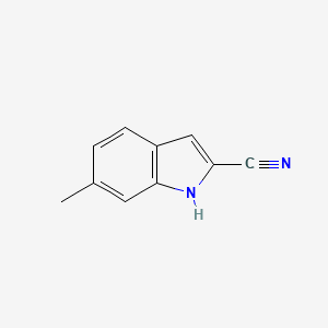 molecular formula C10H8N2 B2407214 6-Methyl-1H-indole-2-carbonitrile CAS No. 1513412-80-0