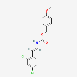 (4-methoxyphenyl)methyl N-[(E)-2-(2,4-dichlorophenyl)ethenyl]carbamate