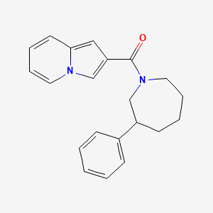 molecular formula C21H22N2O B2407240 Indolizin-2-yl(3-phenylazepan-1-yl)methanone CAS No. 2034382-71-1