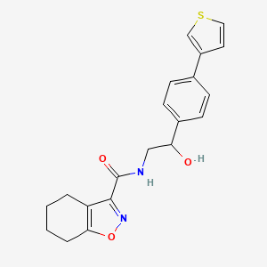 molecular formula C20H20N2O3S B2407285 N-{2-hydroxy-2-[4-(thiophen-3-yl)phenyl]ethyl}-4,5,6,7-tetrahydro-1,2-benzoxazole-3-carboxamide CAS No. 2097903-56-3