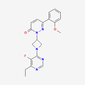 2-[1-(6-Ethyl-5-fluoropyrimidin-4-yl)azetidin-3-yl]-6-(2-methoxyphenyl)pyridazin-3-one