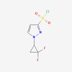 1-(2,2-Difluorocyclopropyl)pyrazole-3-sulfonyl chloride