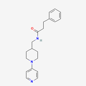 3-phenyl-N-((1-(pyridin-4-yl)piperidin-4-yl)methyl)propanamide