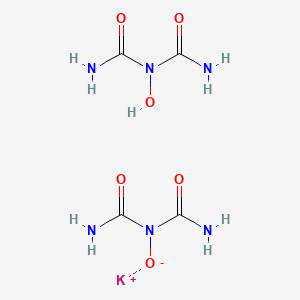molecular formula C4H9KN6O6 B2407436 potassium1-[carbamoyl(hydroxy)amino]formamide(dicarbamoylamino)olate CAS No. 53886-00-3