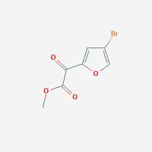 molecular formula C7H5BrO4 B2407446 Methyl 2-(4-bromofuran-2-yl)-2-oxoacetate CAS No. 2567503-25-5