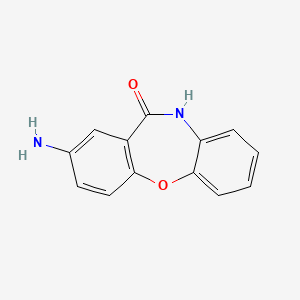 molecular formula C13H10N2O2 B2407474 2-aminodibenzo[b,f][1,4]oxazepin-11(10H)-one CAS No. 23474-66-0