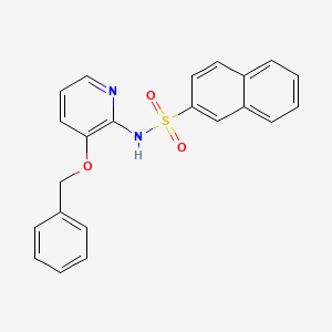 molecular formula C22H18N2O3S B2407532 N-[3-(benzyloxy)pyridin-2-yl]naphthalene-2-sulfonamide CAS No. 1022771-18-1