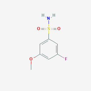 molecular formula C7H8FNO3S B2407568 3-Fluoro-5-methoxybenzene-1-sulfonamide CAS No. 1701846-11-8