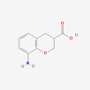 molecular formula C10H11NO3 B2407607 8-Aminochromane-3-carboxylic acid CAS No. 1040040-69-4