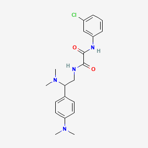 molecular formula C20H25ClN4O2 B2407698 N1-(3-chlorophenyl)-N2-(2-(dimethylamino)-2-(4-(dimethylamino)phenyl)ethyl)oxalamide CAS No. 899728-94-0