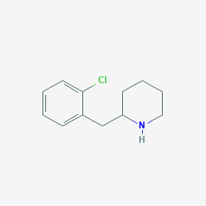 molecular formula C12H16ClN B2407716 2-[(2-Chlorophenyl)methyl]piperidine CAS No. 383128-77-6
