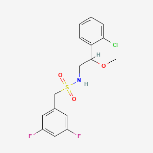 molecular formula C16H16ClF2NO3S B2407750 N-[2-(2-chlorophenyl)-2-methoxyethyl]-1-(3,5-difluorophenyl)methanesulfonamide CAS No. 1795478-33-9