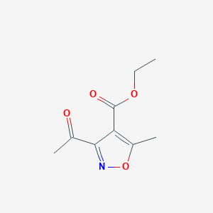 molecular formula C9H11NO4 B2407751 Ethyl 3-acetyl-5-methylisoxazole-4-carboxylate CAS No. 478068-05-2
