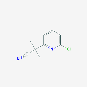 B2407815 2-(6-Chloropyridin-2-YL)-2-methylpropanenitrile CAS No. 916176-84-6