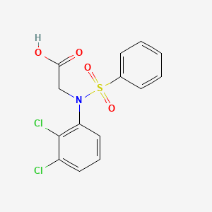 molecular formula C14H11Cl2NO4S B2407895 N-(2,3-Dichlorophenyl)-N-(phenylsulfonyl)glycine CAS No. 332419-60-0