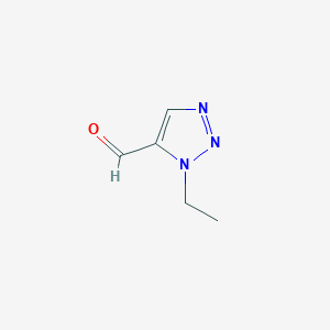 molecular formula C5H7N3O B2407946 1-Ethyl-1H-1,2,3-triazole-5-carbaldehyde CAS No. 1393540-46-9