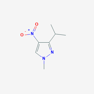 molecular formula C7H11N3O2 B2407960 3-isopropyl-1-methyl-4-nitro-1H-pyrazole CAS No. 1808163-71-4