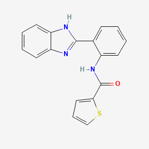 molecular formula C18H13N3OS B2407981 N-(2-(1H-benzo[d]imidazol-2-yl)phenyl)thiophene-2-carboxamide CAS No. 313275-17-1