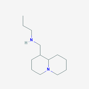 molecular formula C13H26N2 B2408023 N-(octahydro-2H-quinolizin-1-ylmethyl)propan-1-amine CAS No. 1383626-18-3