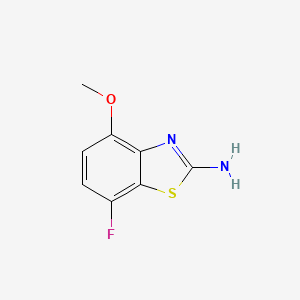 molecular formula C8H7FN2OS B2408026 7-Fluoro-4-methoxybenzo[d]thiazol-2-amine CAS No. 1206969-56-3