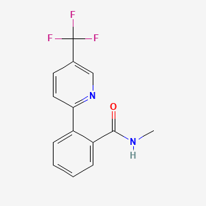 molecular formula C14H11F3N2O B2408037 N-methyl-2-[5-(trifluoromethyl)pyridin-2-yl]benzamide CAS No. 1092345-87-3
