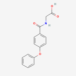 B2408097 (4-Phenoxy-benzoylamino)-acetic acid CAS No. 157396-29-7