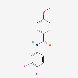 molecular formula C14H11F2NO2 B2408110 N-(3,4-difluorophenyl)-4-methoxybenzamide CAS No. 329938-89-8