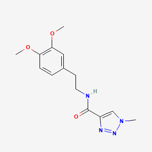 molecular formula C14H18N4O3 B2408120 N-(3,4-dimethoxyphenethyl)-1-methyl-1H-1,2,3-triazole-4-carboxamide CAS No. 1235040-73-9