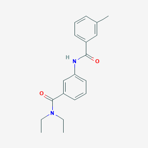 molecular formula C19H22N2O2 B240818 N,N-diethyl-3-[(3-methylbenzoyl)amino]benzamide 