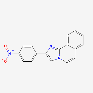 molecular formula C17H11N3O2 B2408240 2-(4-Nitrophenyl)imidazo[2,1-a]isoquinoline CAS No. 61001-13-6