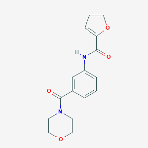 molecular formula C16H16N2O4 B240832 N-[3-(4-morpholinylcarbonyl)phenyl]-2-furamide 
