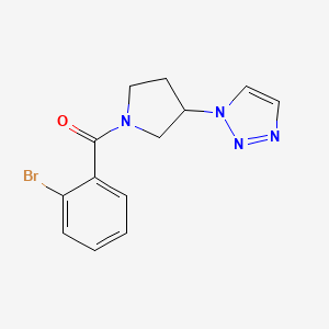 (3-(1H-1,2,3-triazol-1-yl)pyrrolidin-1-yl)(2-bromophenyl)methanone