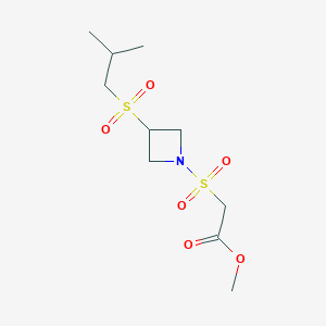 Methyl 2-((3-(isobutylsulfonyl)azetidin-1-yl)sulfonyl)acetate