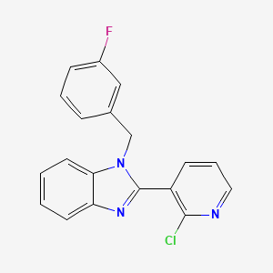 2-(2-chloro-3-pyridinyl)-1-(3-fluorobenzyl)-1H-1,3-benzimidazole