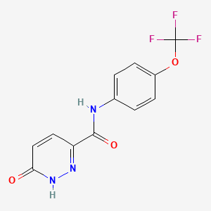 6-oxo-N-[4-(trifluoromethoxy)phenyl]-1H-pyridazine-3-carboxamide