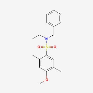 N-benzyl-N-ethyl-4-methoxy-2,5-dimethylbenzenesulfonamide
