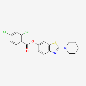 2-(Piperidin-1-yl)benzo[d]thiazol-6-yl 2,4-dichlorobenzoate