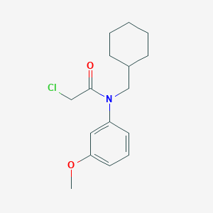 molecular formula C16H22ClNO2 B2408363 2-Chloro-N-(cyclohexylmethyl)-N-(3-methoxyphenyl)acetamide CAS No. 1397176-66-7