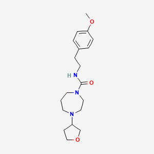 molecular formula C19H29N3O3 B2408423 N-[2-(4-methoxyphenyl)ethyl]-4-(oxolan-3-yl)-1,4-diazepane-1-carboxamide CAS No. 2309313-46-8