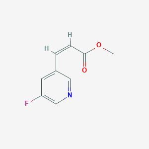 molecular formula C9H8FNO2 B2408529 methyl (2Z)-3-(5-fluoropyridin-3-yl)prop-2-enoate CAS No. 27678-14-4