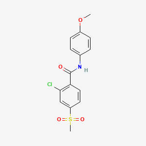 2-chloro-N-(4-methoxyphenyl)-4-(methylsulfonyl)benzenecarboxamide