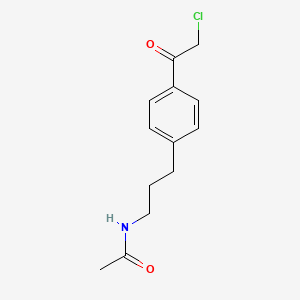 N-{3-[4-(2-chloroacetyl)phenyl]propyl}acetamide