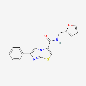 N-(furan-2-ylmethyl)-6-phenylimidazo[2,1-b]thiazole-3-carboxamide