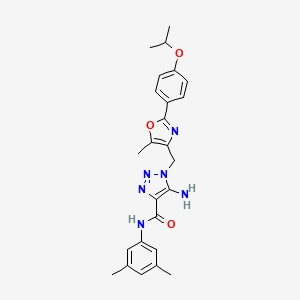 N-(3-chlorophenyl)-2-{[6-(4-phenylpiperazin-1-yl)pyridazin-3-yl]thio}acetamide