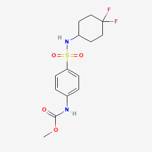 methyl (4-(N-(4,4-difluorocyclohexyl)sulfamoyl)phenyl)carbamate