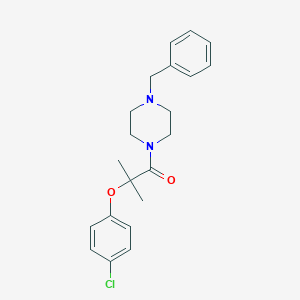 1-(4-Benzylpiperazin-1-yl)-2-(4-chlorophenoxy)-2-methylpropan-1-one