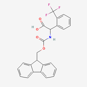 B2408603 2-{[(9H-fluoren-9-ylmethoxy)carbonyl]amino}-2-[2-(trifluoromethyl)phenyl]acetic acid CAS No. 678991-02-1