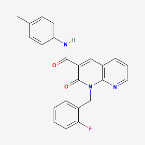 1-(2-fluorobenzyl)-2-oxo-N-(p-tolyl)-1,2-dihydro-1,8-naphthyridine-3-carboxamide