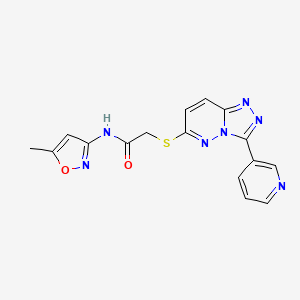 N-(5-methyl-3-isoxazolyl)-2-[[3-(3-pyridinyl)-[1,2,4]triazolo[4,3-b]pyridazin-6-yl]thio]acetamide